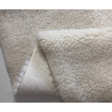 Polyester custom soft sherpa boucle outdoor fabric